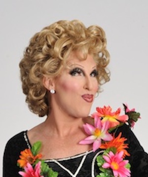 Roberts as Bette Midler.